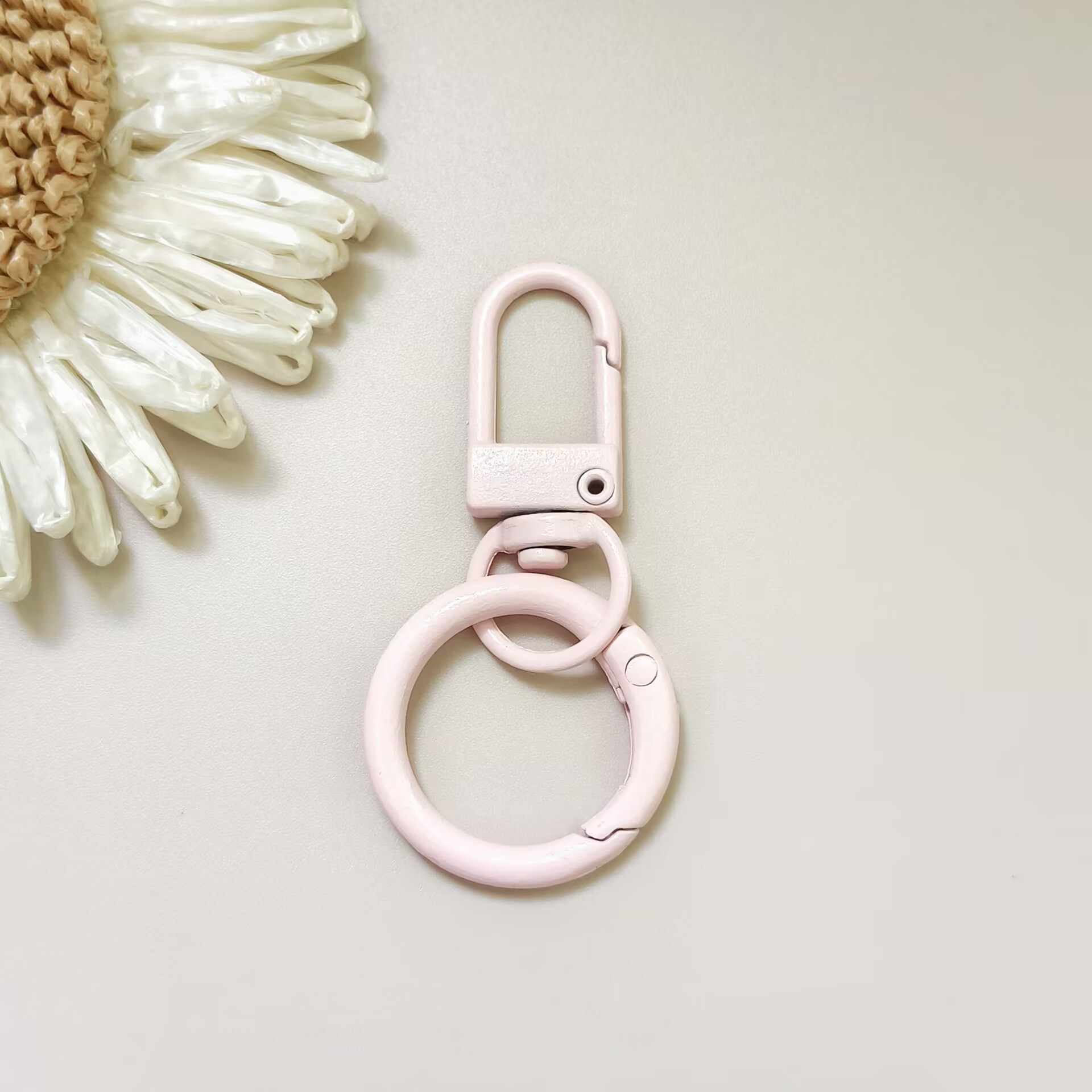 Light pink door buckle + spring buckle