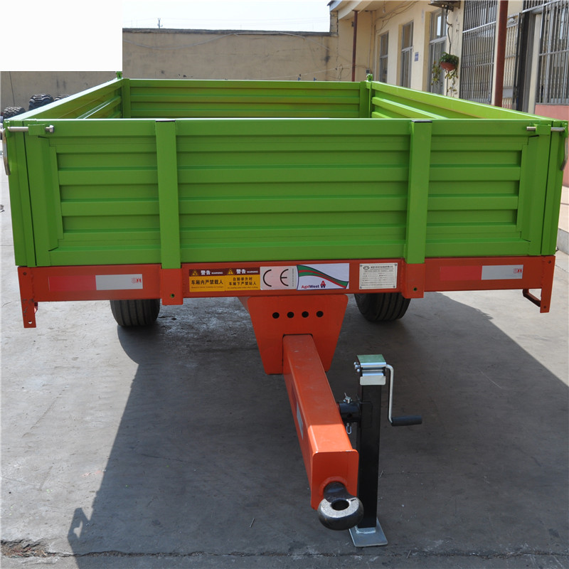 4吨欧式农用拖车 自卸拖车 拖拉机牵引 可自卸升降拖车拖拉机挂车