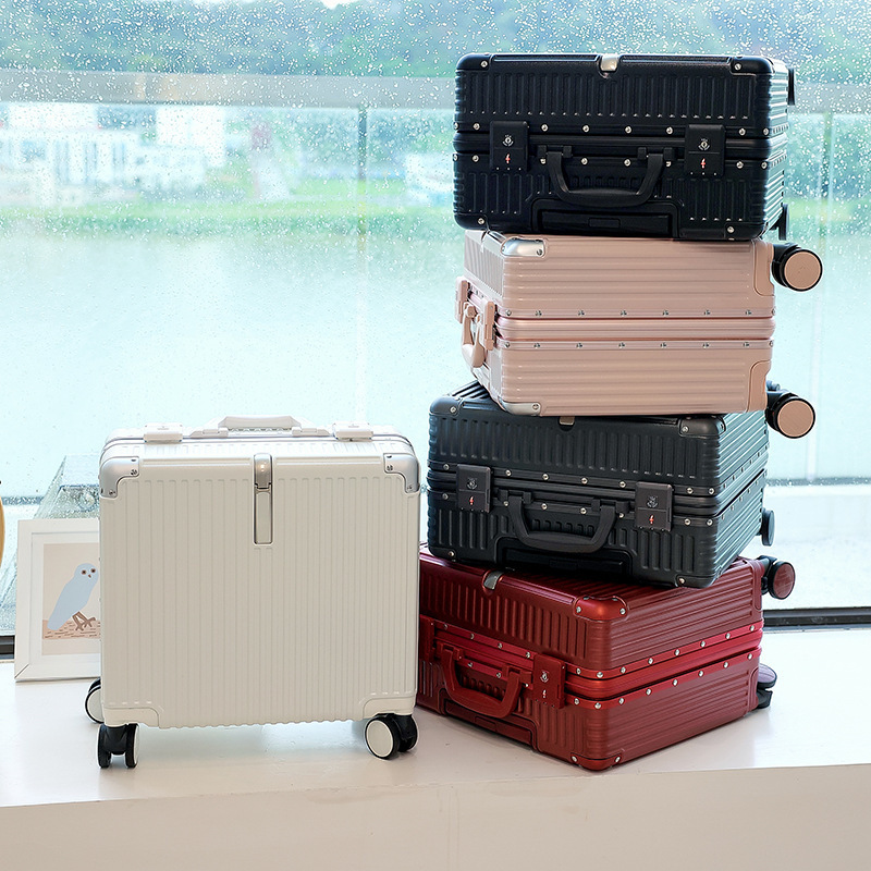 16 inch luggage case abs + pc large capacity female Small 18 inch portable Password travel boarding box universal wheel men