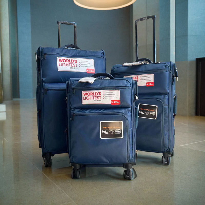 파란색 멀티 포켓 확장 및 업그레이드된 방폭 지퍼