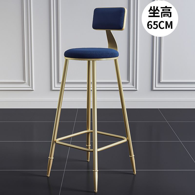 Silla de bar de hierro forjado simple taburetes de bar modernos para comidas caseras respaldados taburetes de bar de lujo ligero image 33