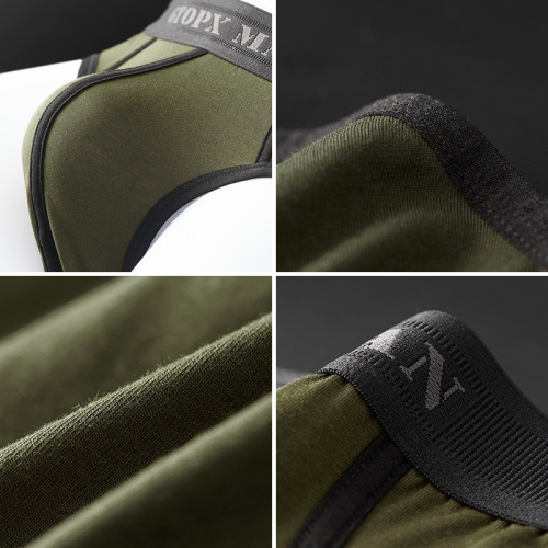 GTOPX MAN pull tube contrasting lines U convex large bag cotton single layer briefs GT241