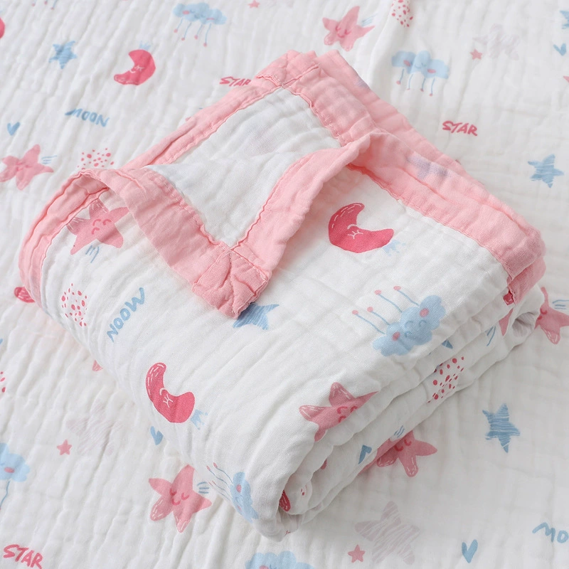 Марлевый детский мультяшный банный полотенце, duvet для младенца