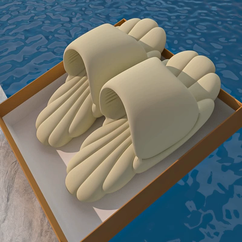 Eeva топает на дерьмо лепестки холодные тапочки для женщин летом