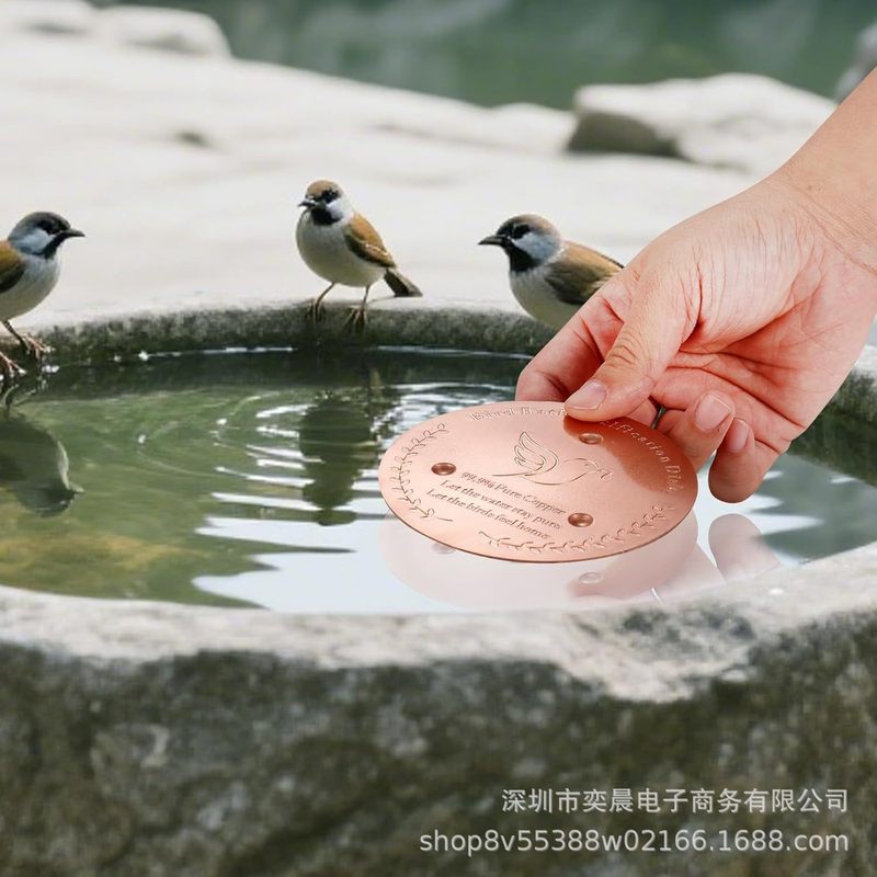 跨境亚马逊新品  bird bath  disk  鸟水池清洁器 铜质圆盘|undefined
