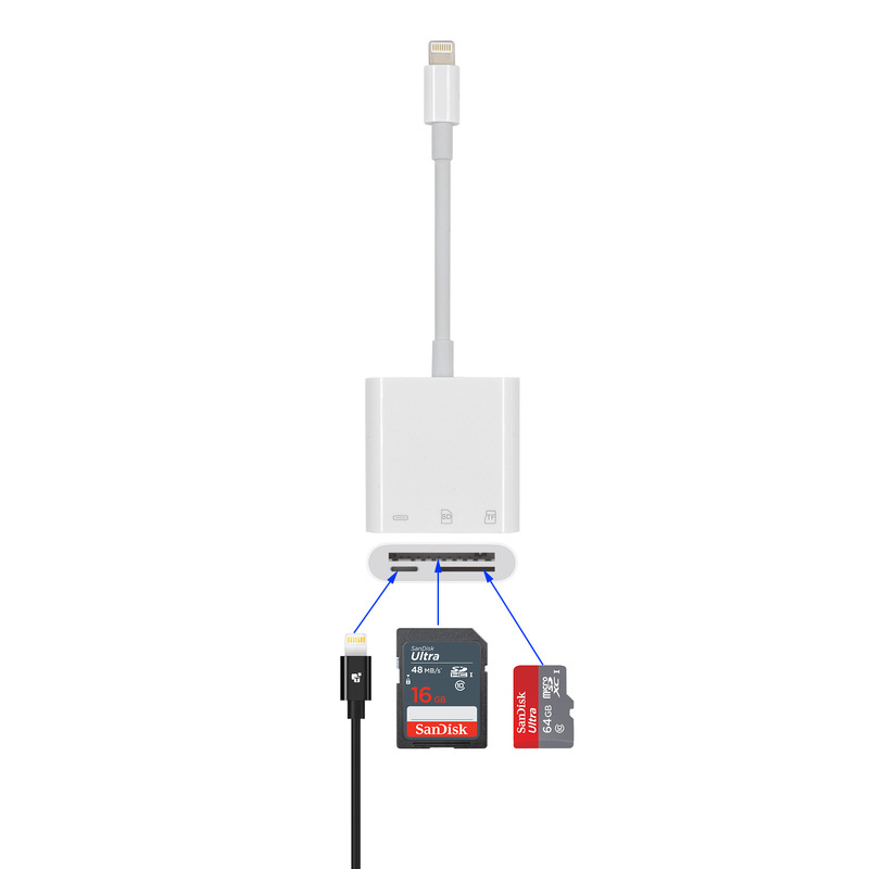 工場直接 Android/Apple 携帯電話多機能カードリーダー拡張ドック OTG コンバータに適しています|undefined