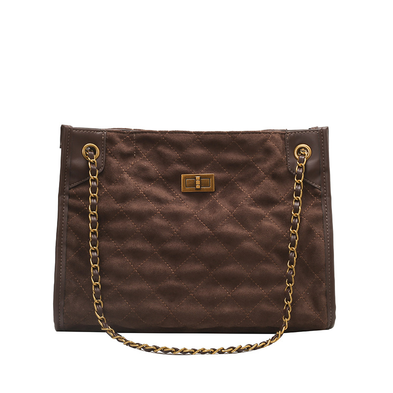 Vagabundo de moda de alta calidad cadena de tela de hombro bolso de doble propósito de mujer ocio de gran capacidad bolsa de viaje