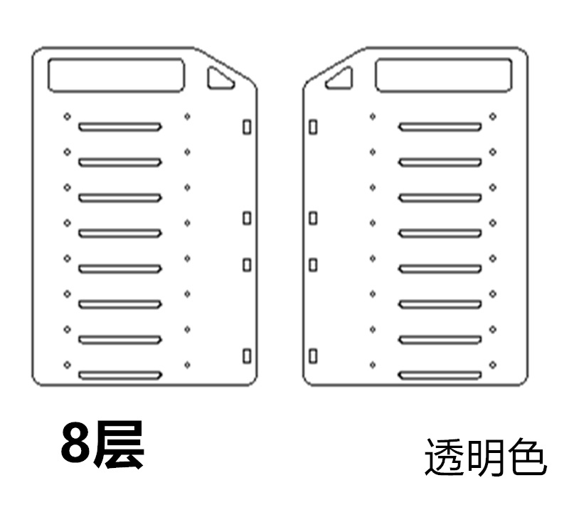 Rack de disco duro rack de expansión soporte de jaula de disco duro mecánico rack de disco duro externo 3,5 caja de disco duro acrílico transparente de escritorio