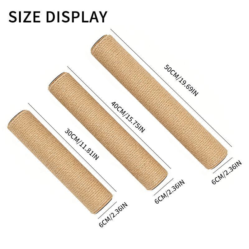 Jute pillar / 6*15cm