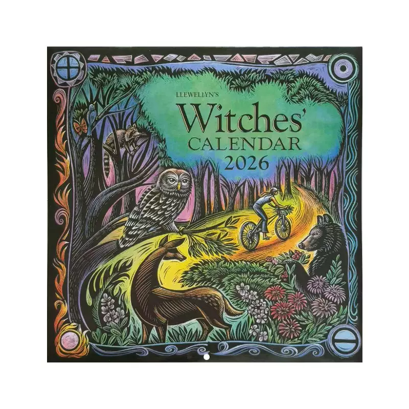 跨境爆款2026女巫日历 Witches' Calendar女巫的礼物创意墙面挂历
