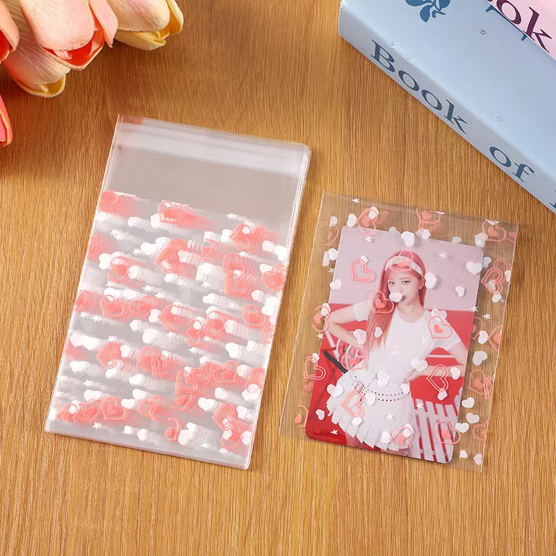 분홍색과 흰색 유성우(50개 팩) 8*10+3