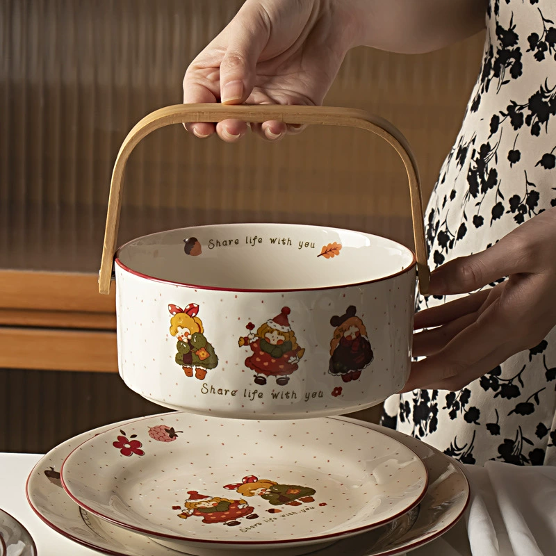 Set for home use, ceramic creative tableware, internet celebrity