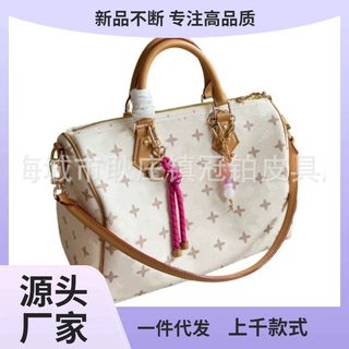 驴家新品跨境沙丘色speedy30印花单肩包时尚休闲手提斜挎包M15108