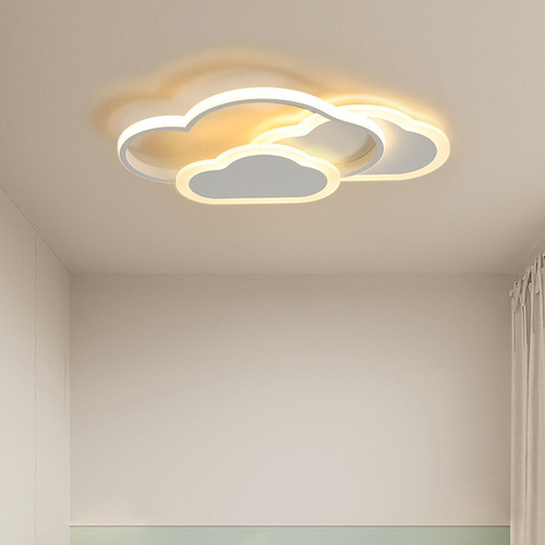 Nordic bedroom lamp children's room ceiling lamp led modern simple creative warm love lamp cloud lighting