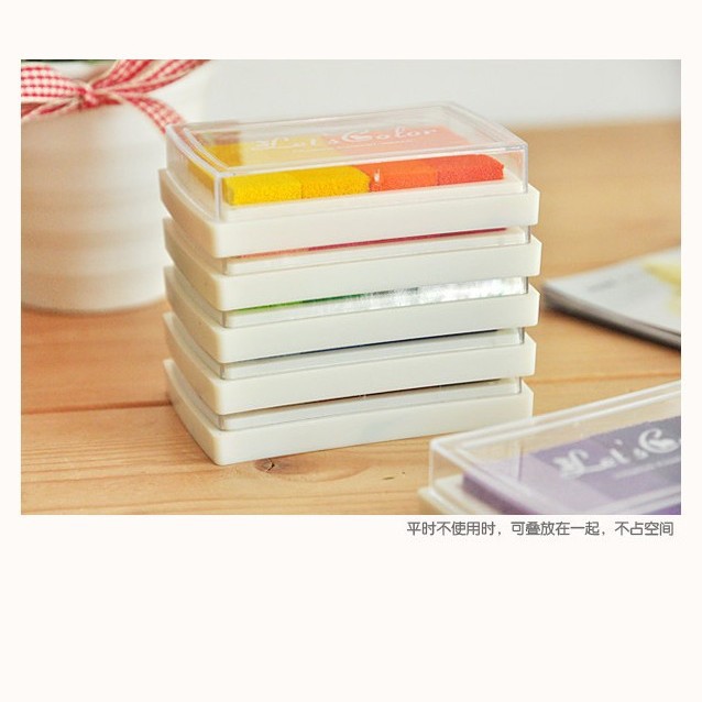 Papelería al por mayor de color lindo inkpad grande 4 gradiente de color Inkpad