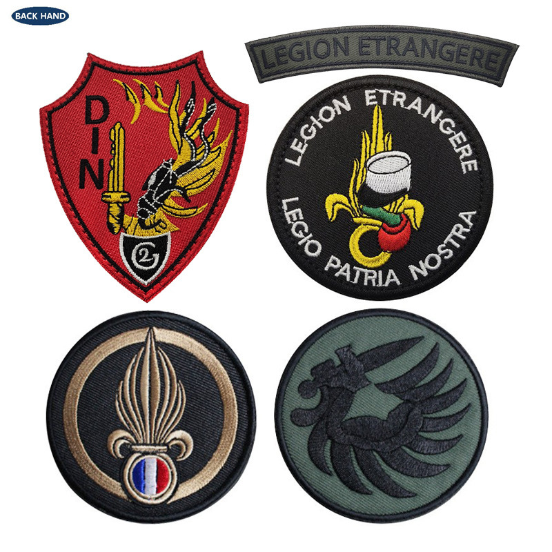 In-Stock Non-Woven Fabric Embroidered Armbands French Foreign Legion Outdoor Bag Patches Velcro Wholesale In-Stock Non-Woven Fabric Embroidered Armbands French Foreign Legion Outdoor Bag Patches Velcro Wholesale