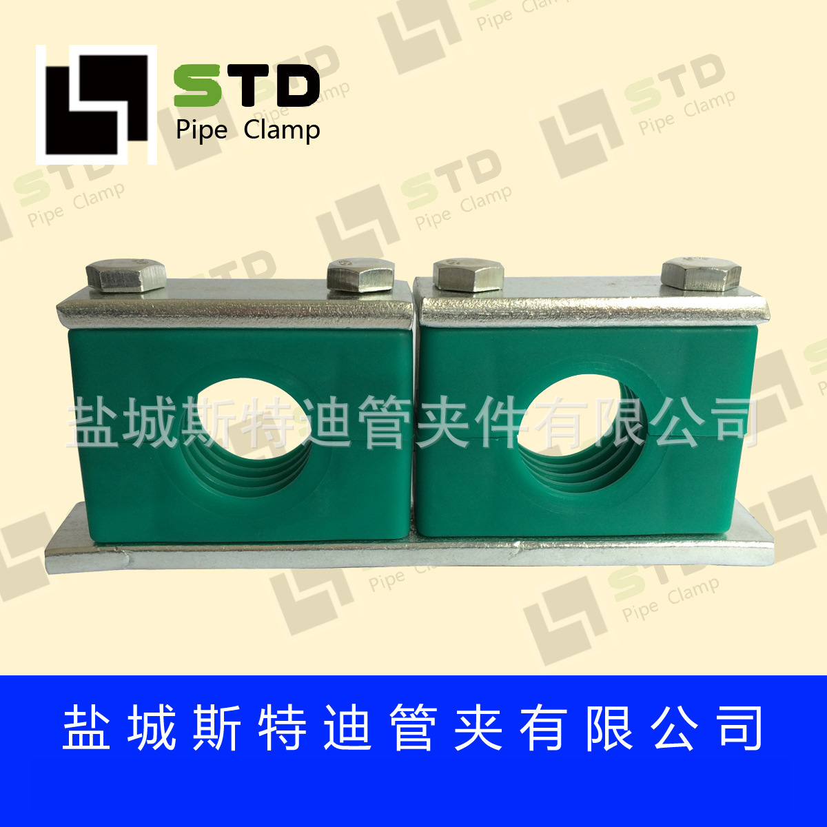 供应重型双孔管夹，重型管夹  镀锌液压管卡