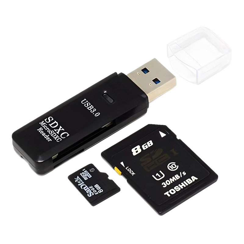 USB3.0 картридер plug-and-play microSD камера TF/SD двухслойный высокоскоростной картридер кросс‑бордер