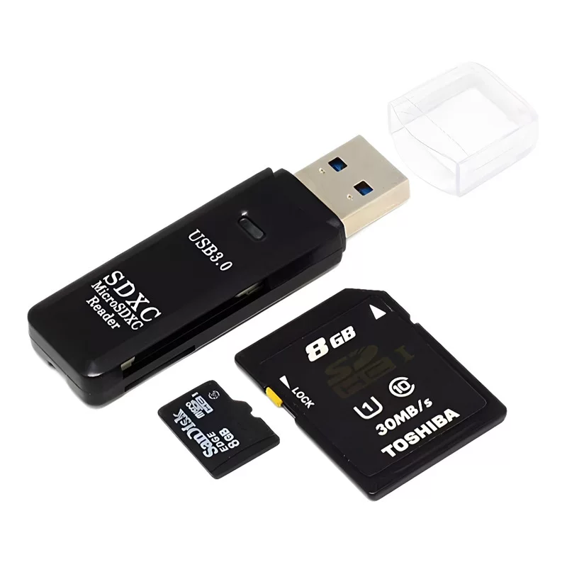 USB3.0 картридер plug-and-play microSD камера TF/SD двухслойный высокоскоростной картридер кросс‑бордер