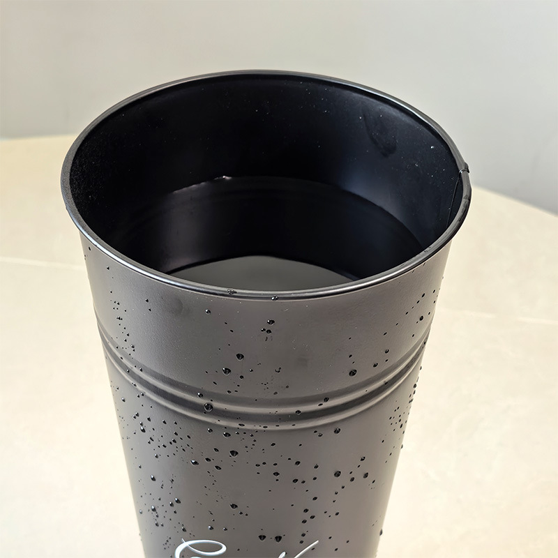 Fabricantes al por mayor despierto barriles de hierro forjado barriles de flores redondas grandes flores barriles floristas vasos caseros especiales