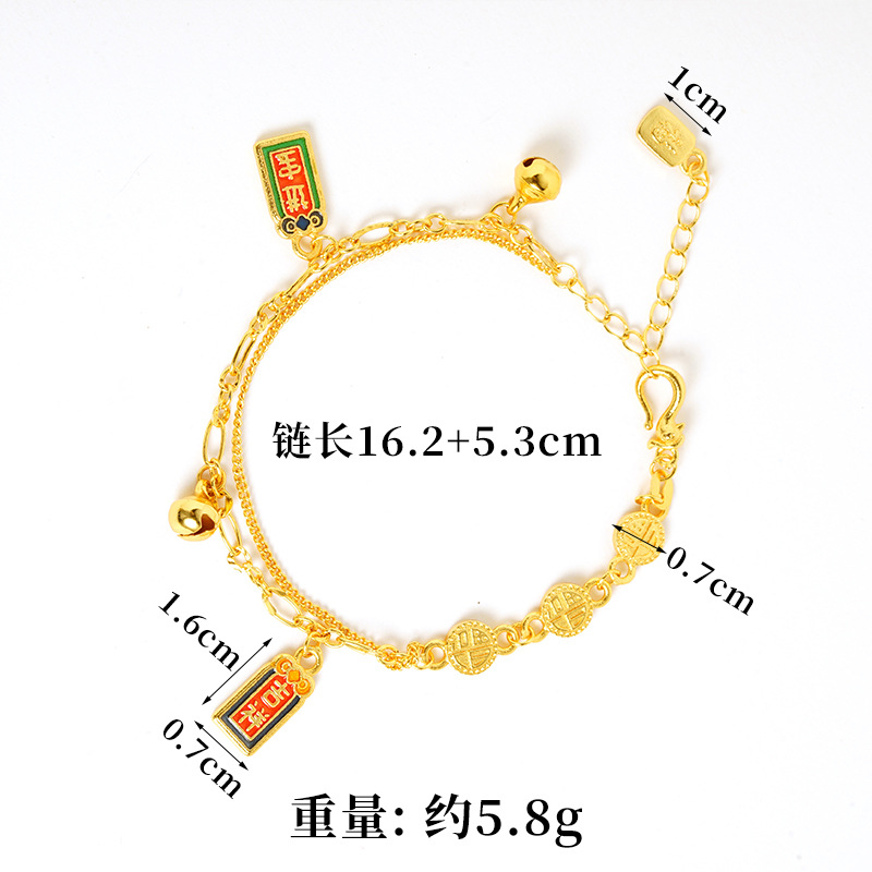 Mujeres exquisitas no se desvanecen en la fuente de joyerías retro de estilo chino multicapa.