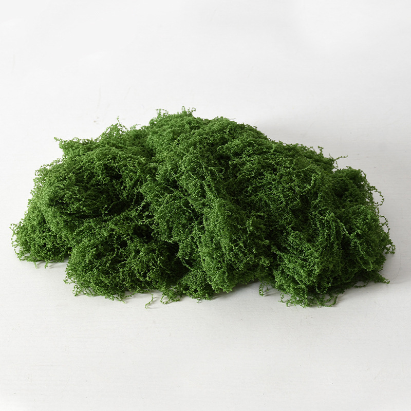 Simulación de musgo filamento césped Musgo albicans Simulación de musgo lanceado Disposición del paisaje Césped maceta de bonsai