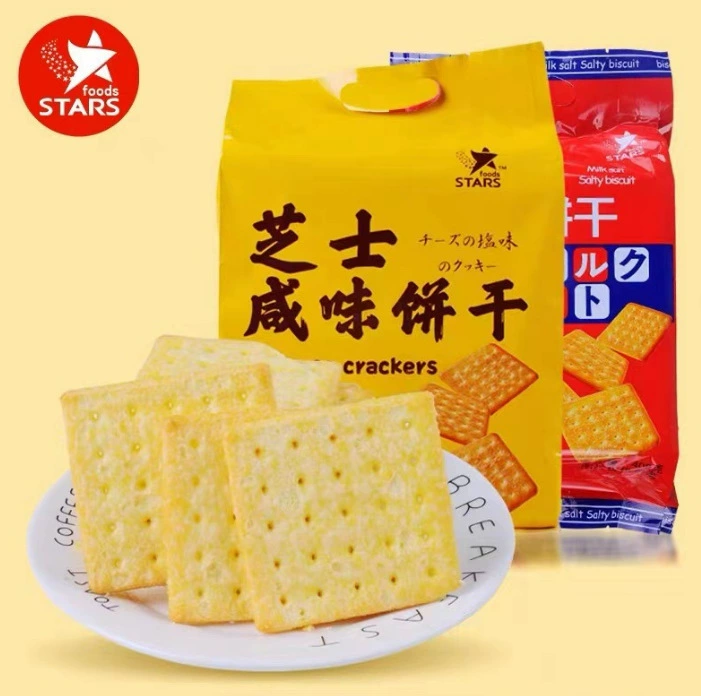 Zhongxing 408g соленые печенье с сыром молоко соль молока овощи соленое яичное желток повседневный офис полдник чай subtita