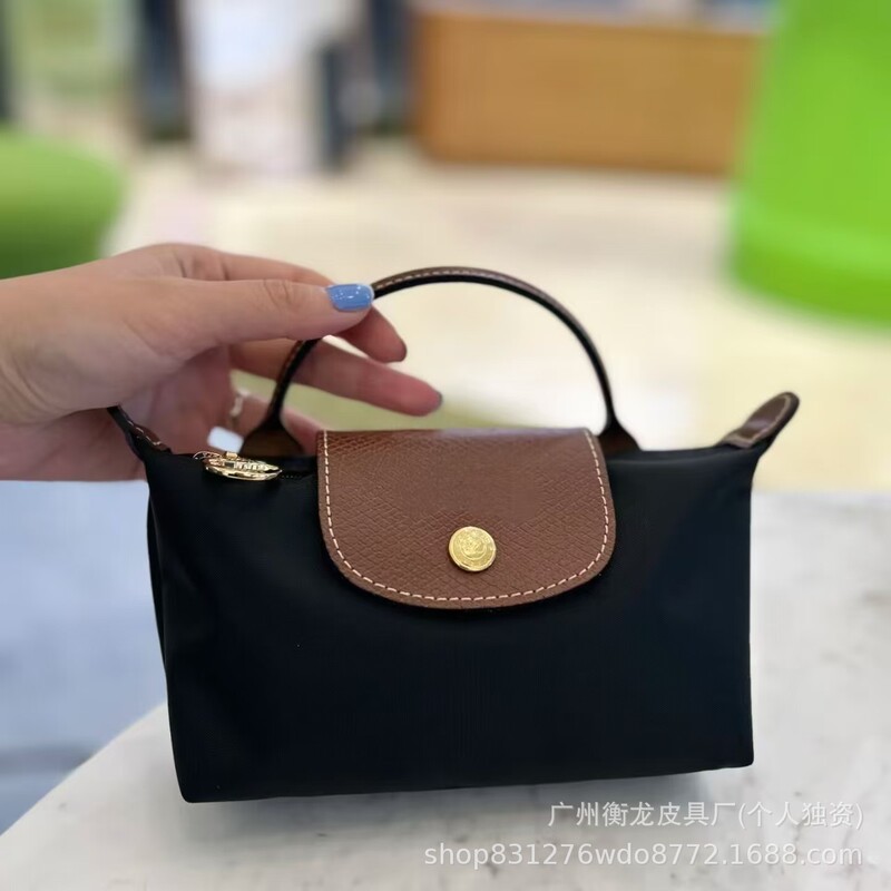 2025 トップバージョン Longxiang 新しいミニ餃子バッグショートハンドルハンドバッグシングルショルダークロスボディバッグ防水ナイロンバッグ|undefined