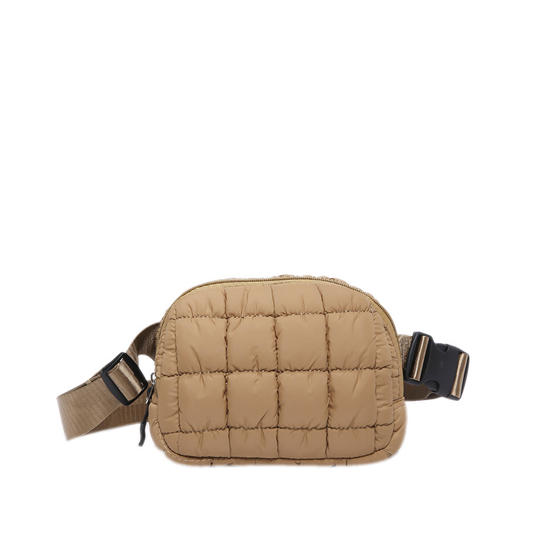 Bolsa de pecho casuales de cuadrillas suaves 2024 nueva moda versátil bolsa casuales simple ancha correa de hombro