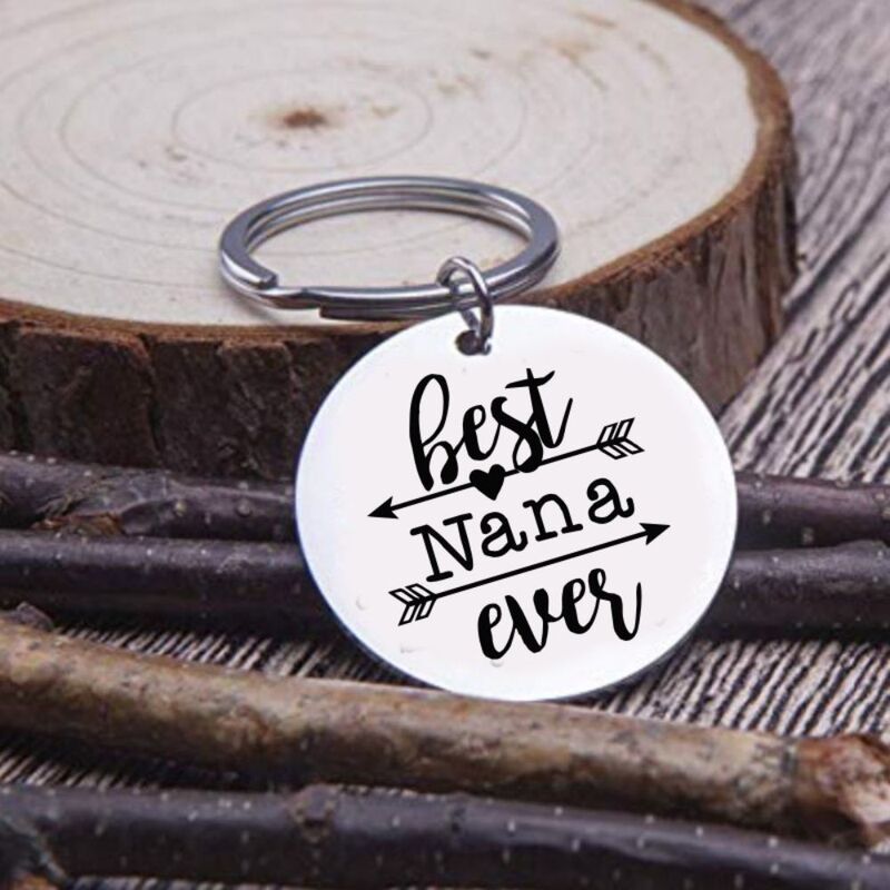 Cross Border Special Keychain Personalized Initial Granny Gift Grandmother Keychain Mother's Day Gift