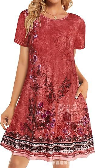 꽃무늬 드레스 스타일