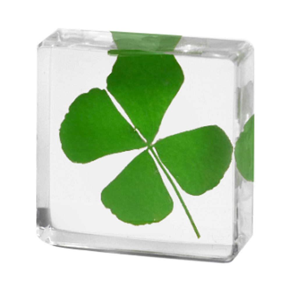 3.8CM small square four-leaf clover
