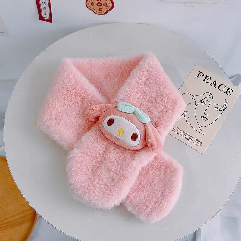 キーキーはカップルのかわいいkitty猫マフラー少女心ins百合学生が防寒の新型マフラーに乗っている|undefined