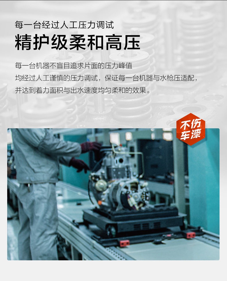Greenfield Car Wash Machine 1700W High-Power 220V High-Pressure Cleaning Machine Pump Car Wash Water Gun 220V Plug-In Type