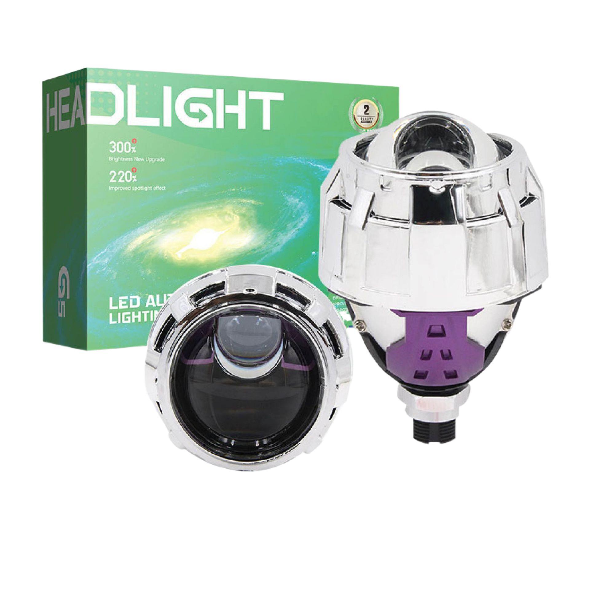 2.5 Pulgada delantero LED del automóvil I4S lente de modificación general de lejos y cerca super brillante lejos integrado lente de doble luz luz