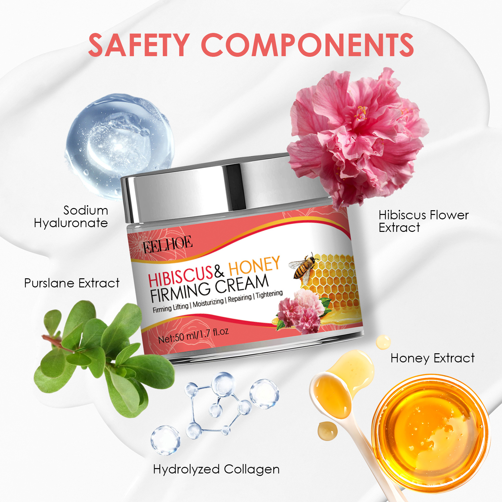 EELHOE Swan Beauty Creme Dessalinizante para Linhas, Hidratante, Lifting e Firmador para o Pescoço_voghion.com