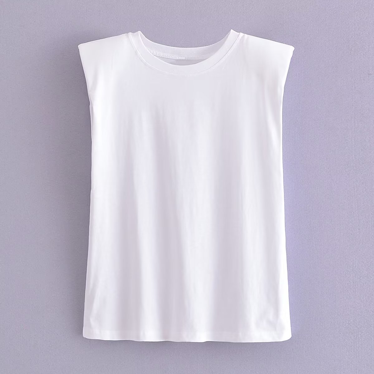 Round Neck Neckline Wholesale Women'S Casual Solid Color Sleeveless T-Shirts