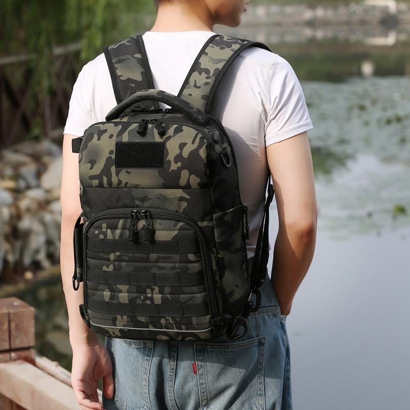 (2개) 야외 위장 전술 배낭 남성 스포츠 여행 배낭 대용량 학생 SCHOOLBAG 레저 낚시 LUYA 가방