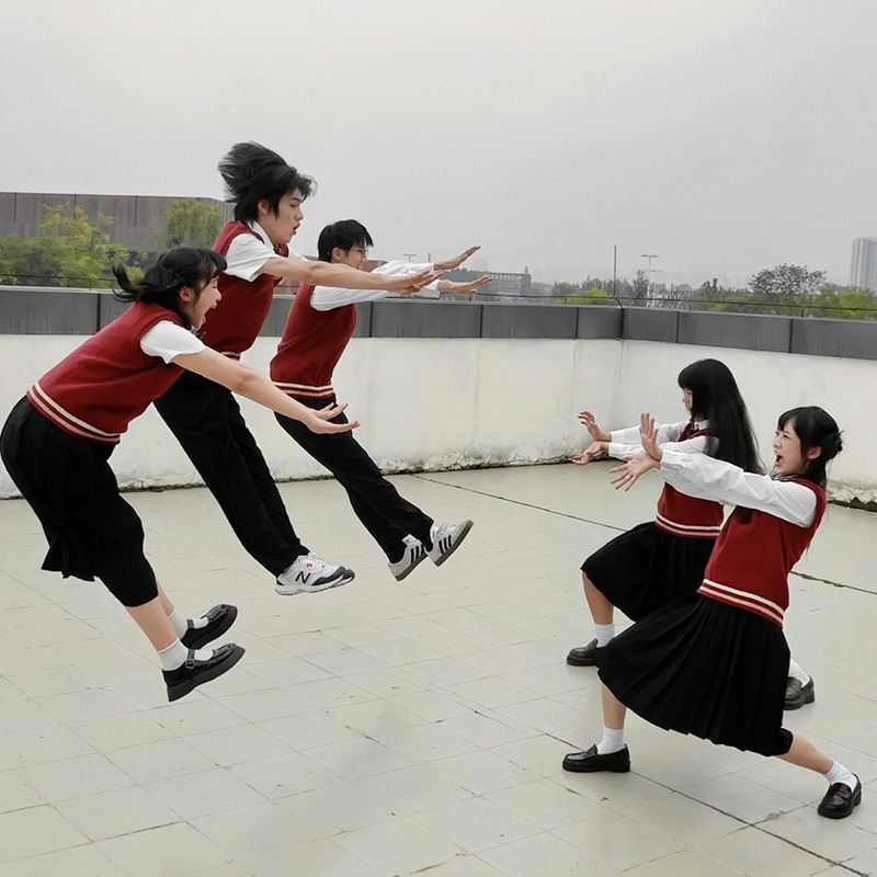 (2개) JK 조끼 조끼 칸타타 스포츠 회의 공연 교복 정장 중학생 고등학생 교복 정장