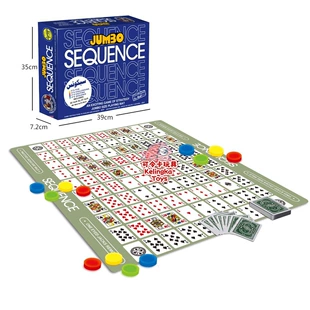 Настольная игра Sequence крестики-нолики карточки