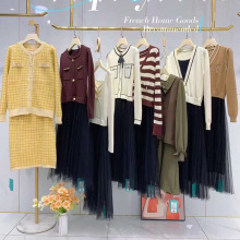 珂倾2023颜秋冬季气质名媛法式小香风钉珠蕾丝连衣裙网红库存货源