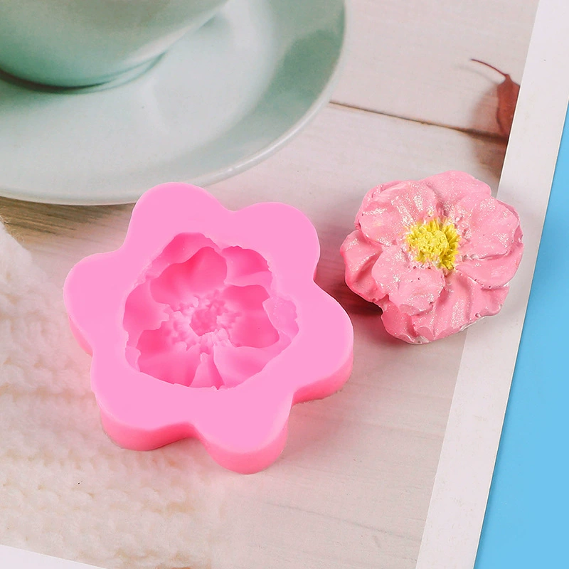 Объемный fondant с розой, силиконовая форма, DIY, 3D цветок