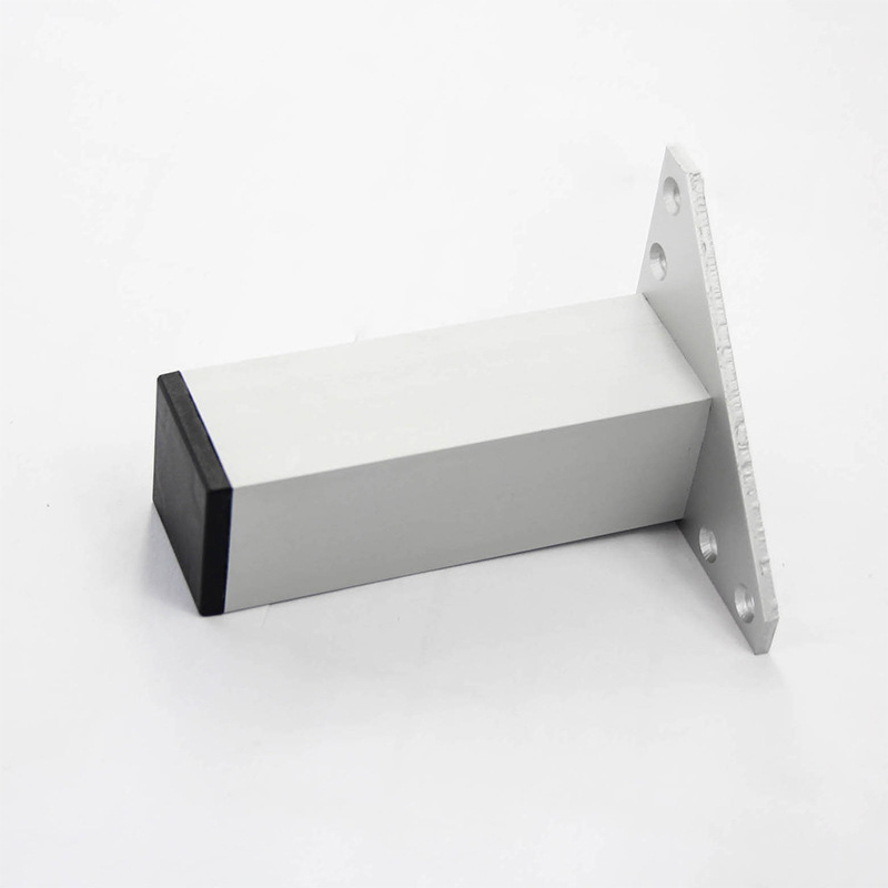 (2개) 공장 직접 공급 알루미늄 삼각형 발 소파 피트 스테인레스 스틸 캐비닛 피트 테이블 다리 가구 피트 유리 티 테이블 피트 액세서리