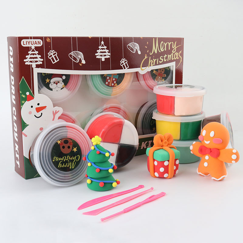 超軽量粘土クリスマスプレゼントゴム泥幼稚園粘土手作り祝日diyセットハロウィーン|undefined