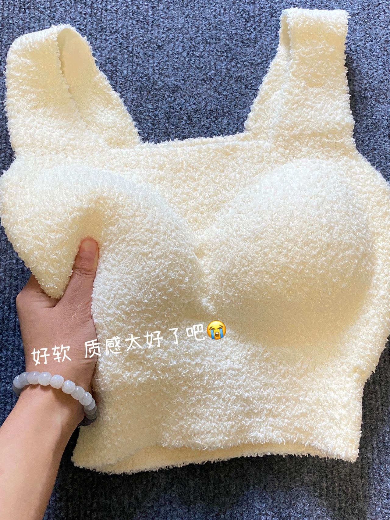 따뜻한 양모 봉제 작은 카미솔 아우터 여성용 봄과 가을 가슴 패드 두꺼운 짧은 내부 양고기 양털 탑