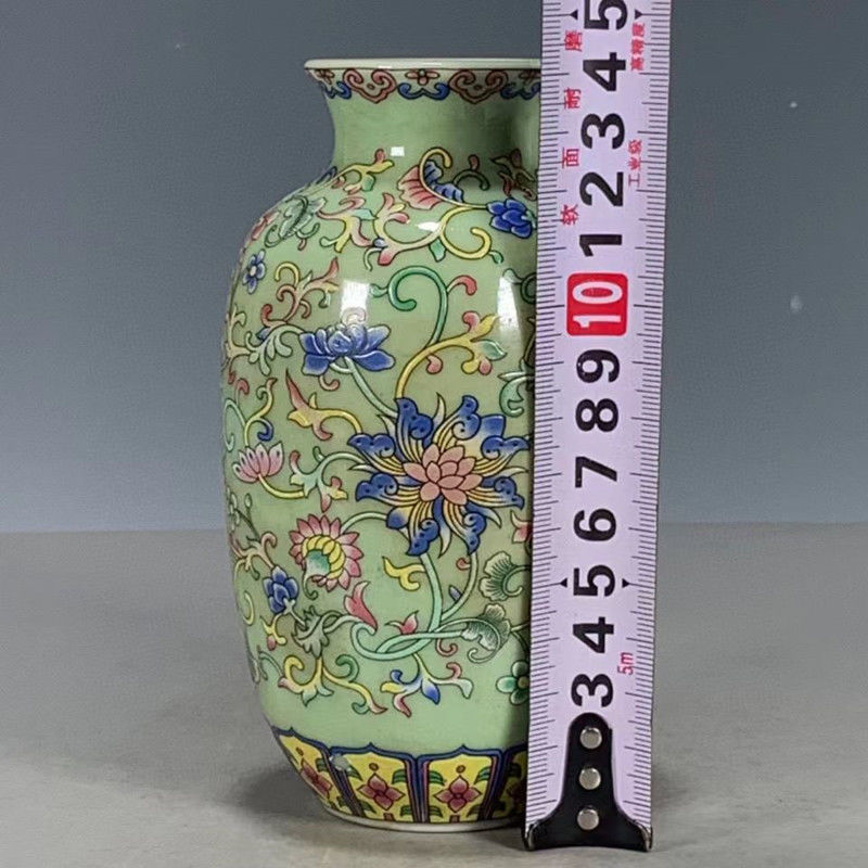 Vaso de escritorio de cerámica de porcelana pequeña boca mini hidroponía de flores retrógradas botellas de flores de porcelana
