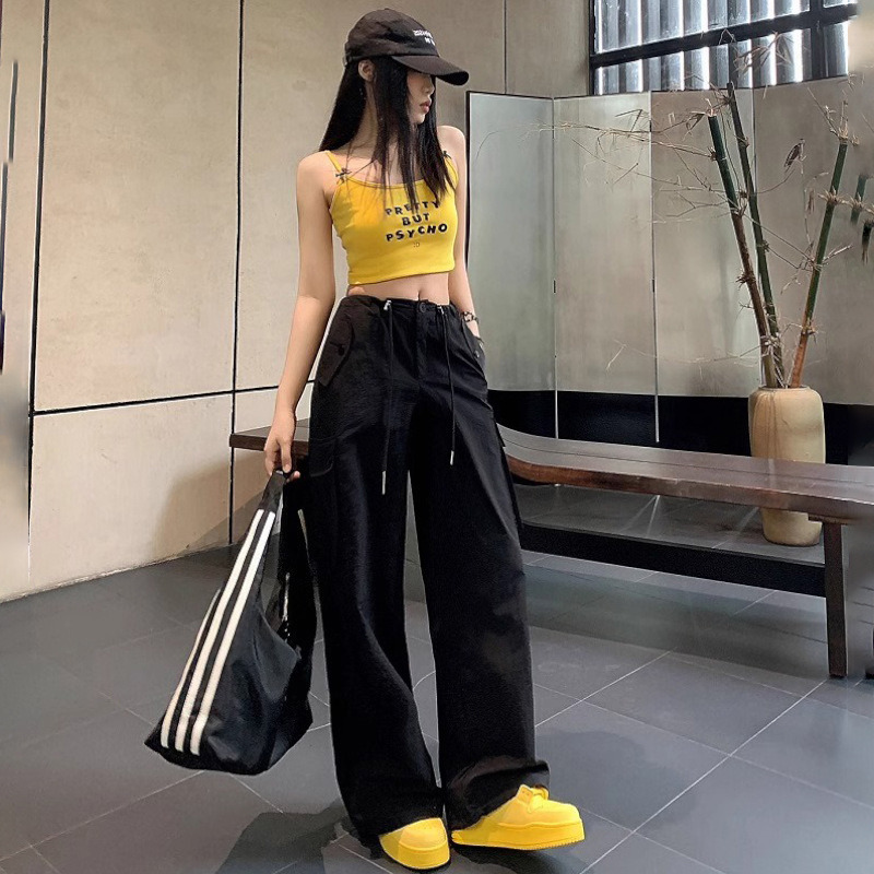 Dopamina color brillante casual pantalones deportivos de piernas para mujeres 2025 nuevo cintura alta delgada elástica pantalones de trabajo pantalones largos