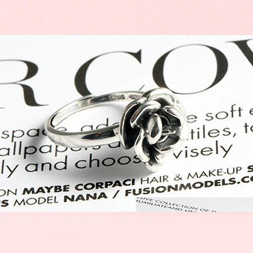 Dark rose anti-wolf index finger ring for women niche rotating ready-to-use self-defense self-defense open metal ring wholesale