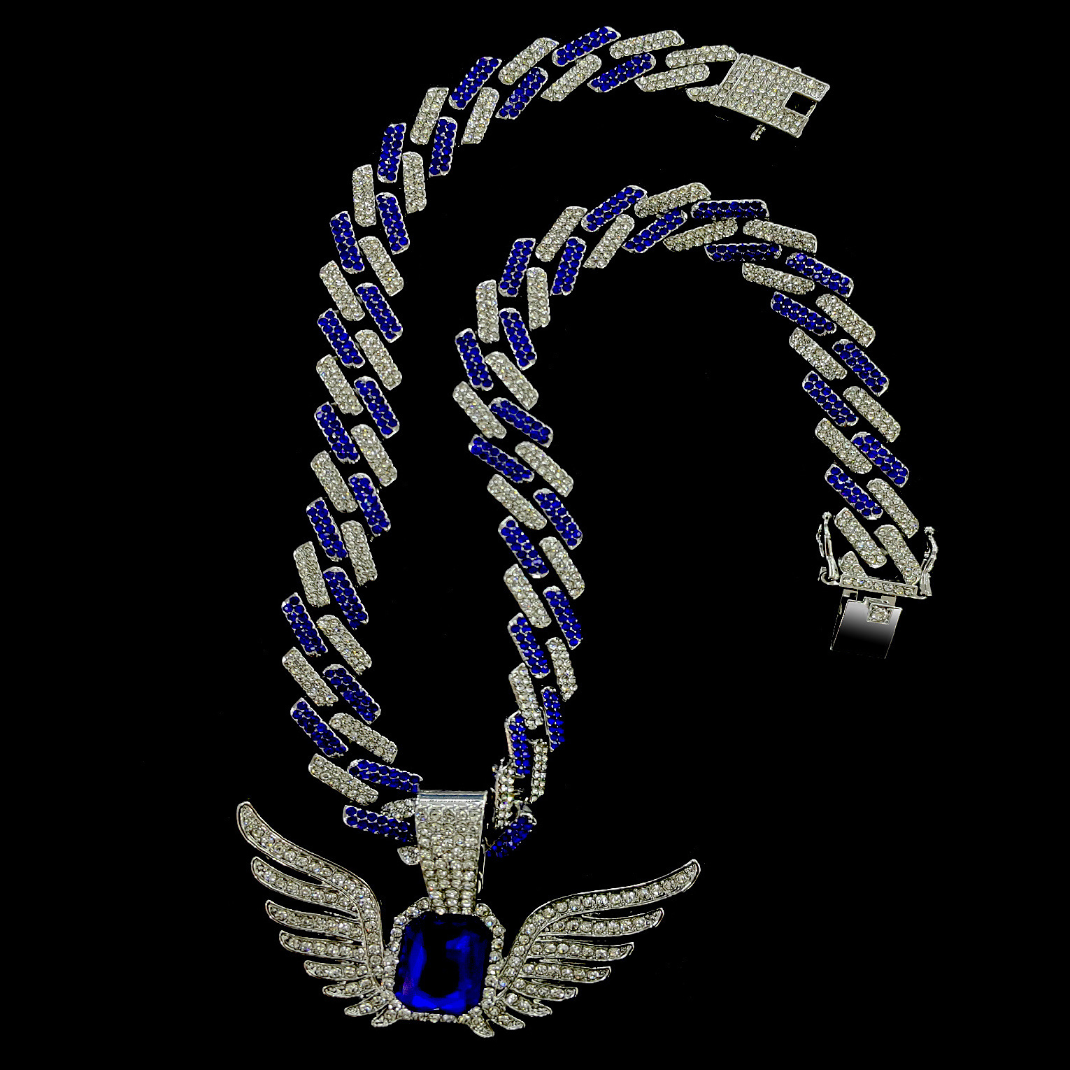 Ciondolo ad ala unico con design di nicchia, gioielli cubani a forma di diamante, accessori per collane_voghion.com