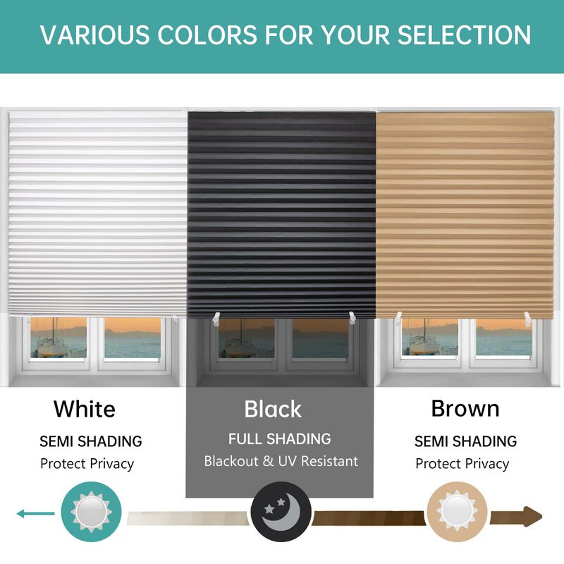 Amazon's Best-Selling Sunshade Blinds, Fully Blackout, No-Drill Self-Adhesive Sunshade and Sun Protection Pleated Blinds, Direct Sales from the Manufacturer Amazon's Best-Selling Sunshade Blinds, Fully Blackout, No-Drill Self-Adhesive Sunshade and Sun Protection Pleated Blinds, Direct Sales from the Manufacturer